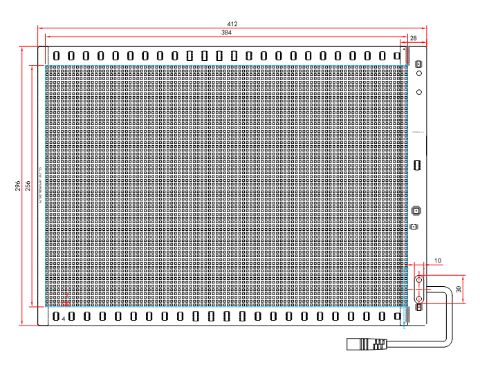 P4 flexible LED screen module